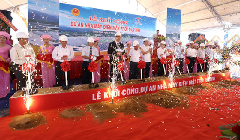 Thiên Tân Group – Lễ khởi công nhà máy điện mặt trời đầu tiên tại Việt Nam